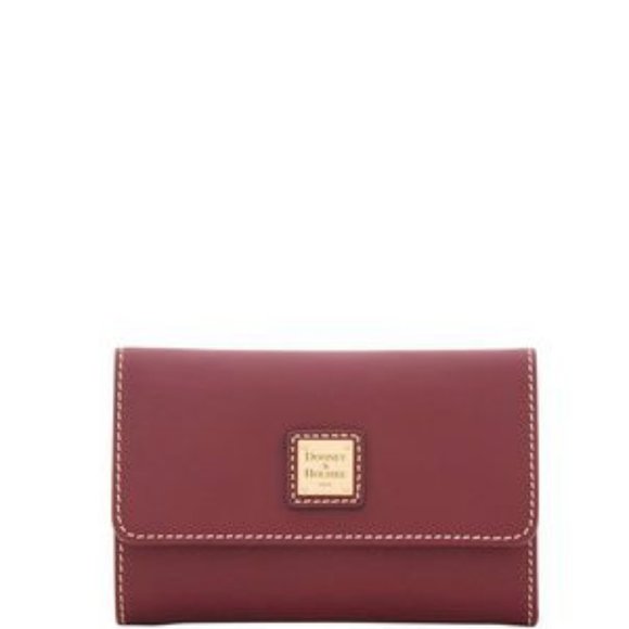 Dooney & Bourke Trifold Wallet - Brick Red NWT - Picture 1 of 5